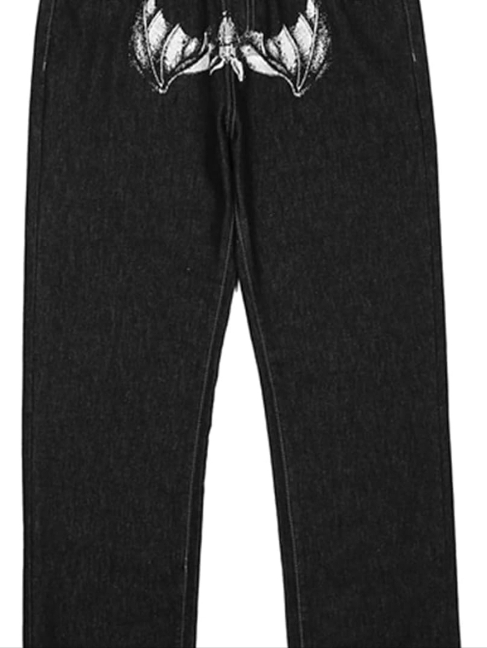 Men's Horror Streetwear Jeans Y2K Hip Hop Jeans - Picture 2 of 13